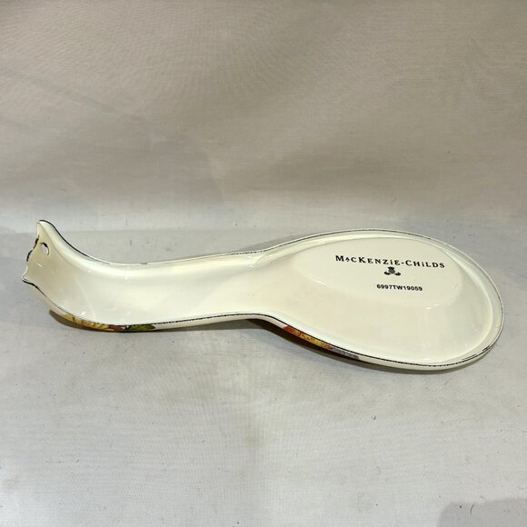 MACKENZIE-CHILDS Metal Spoon / Spoon Rest FLOWER MARKET DESIGN - Picture 5 of 7